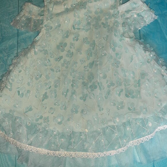FORMAL DRESS COLD SHOULDER FLORAL TULLE SUMMER SPRING EASTER-GIRLS SIZE 12M - Picture 5 of 5